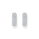 Thomas Sabo Silver PavÃ© Hoop Earrings