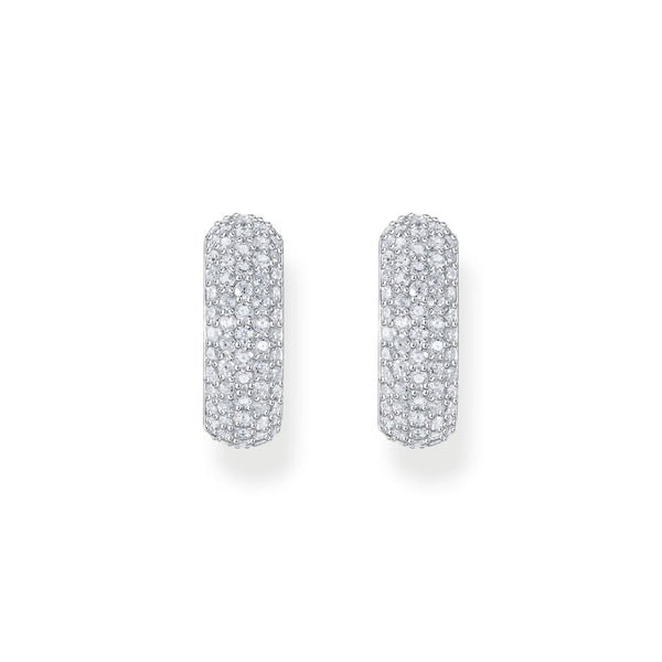 Thomas Sabo Silver PavÃ© Hoop Earrings