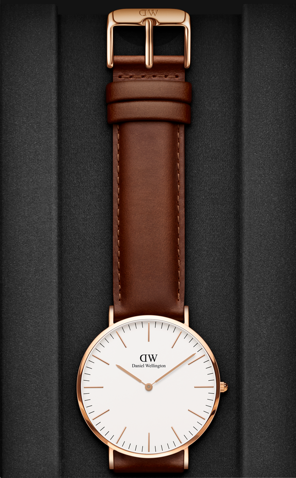 Daniel Wellington Rose Gold Classic St Mawes 40mm watch