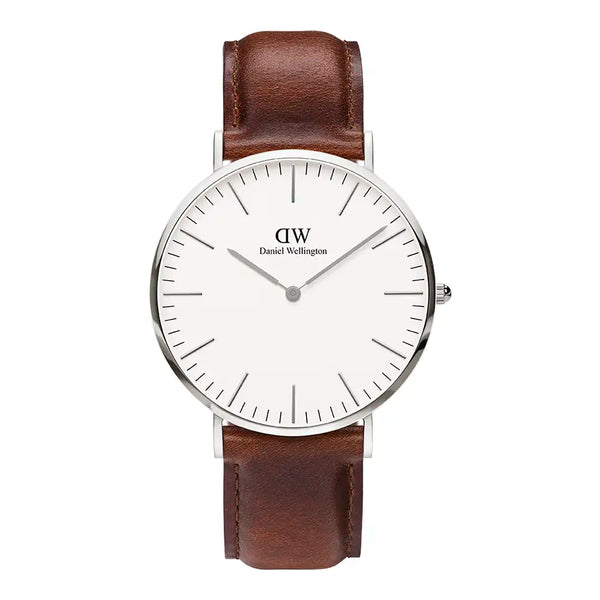 Daniel Wellington Silver Classic St Mawes 40mm watch