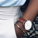 Daniel Wellington Ladies Classic St Mawes Eggshell White 36mm Watch