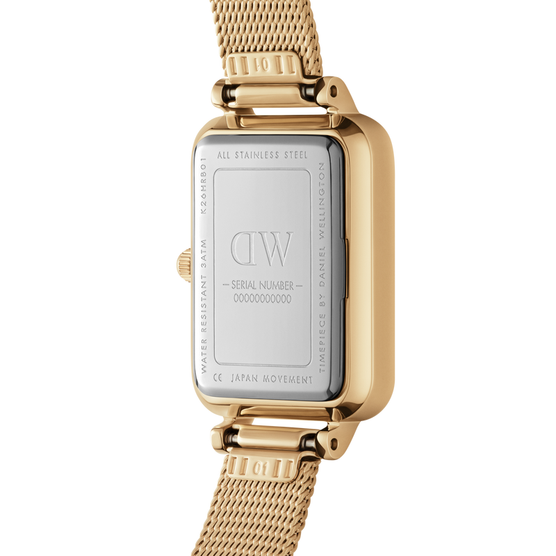 Daniel Wellington Gold Quadro Pressed Evergold 20X26mm watch