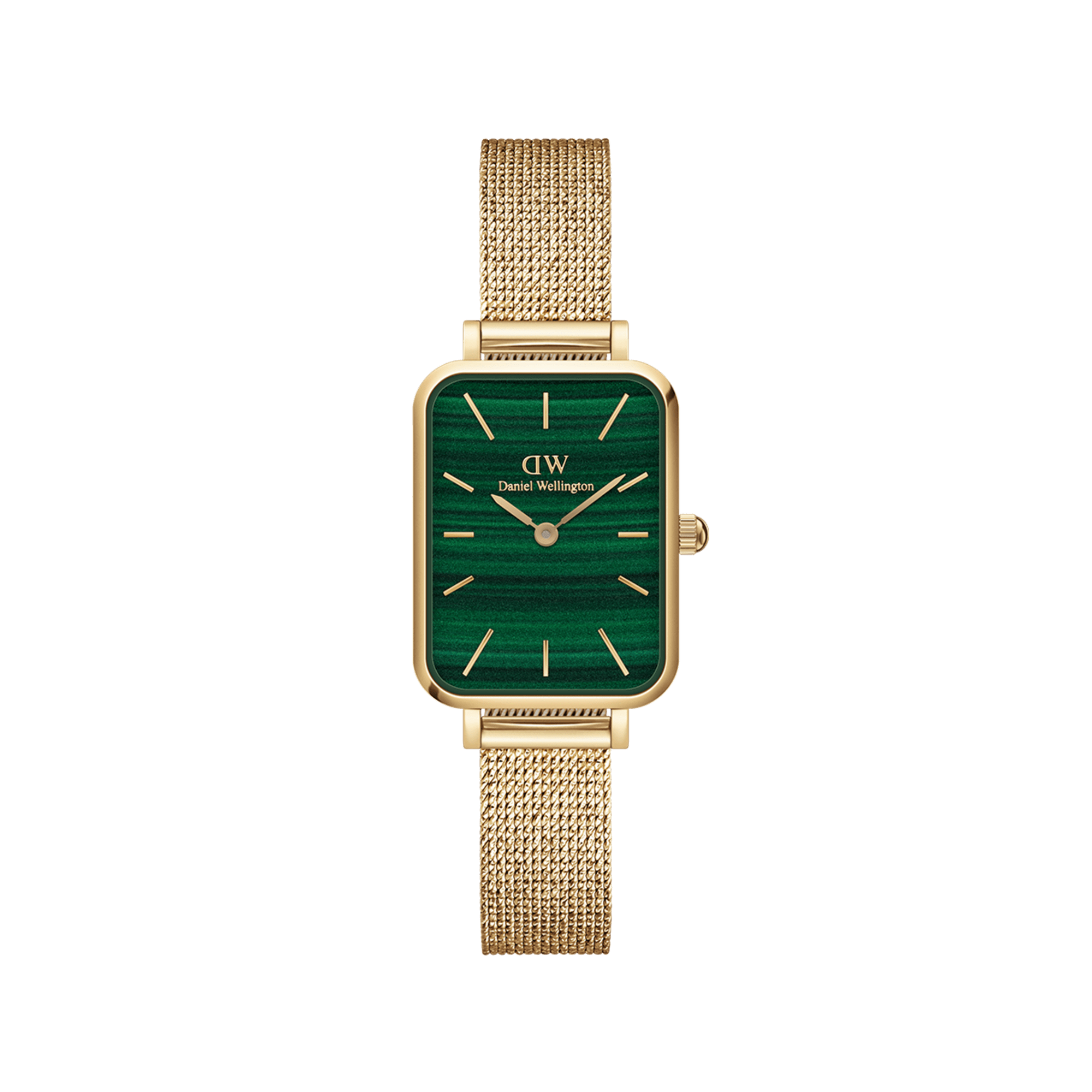 Daniel Wellington Quadro Pressed Evergold Green Gold Watch