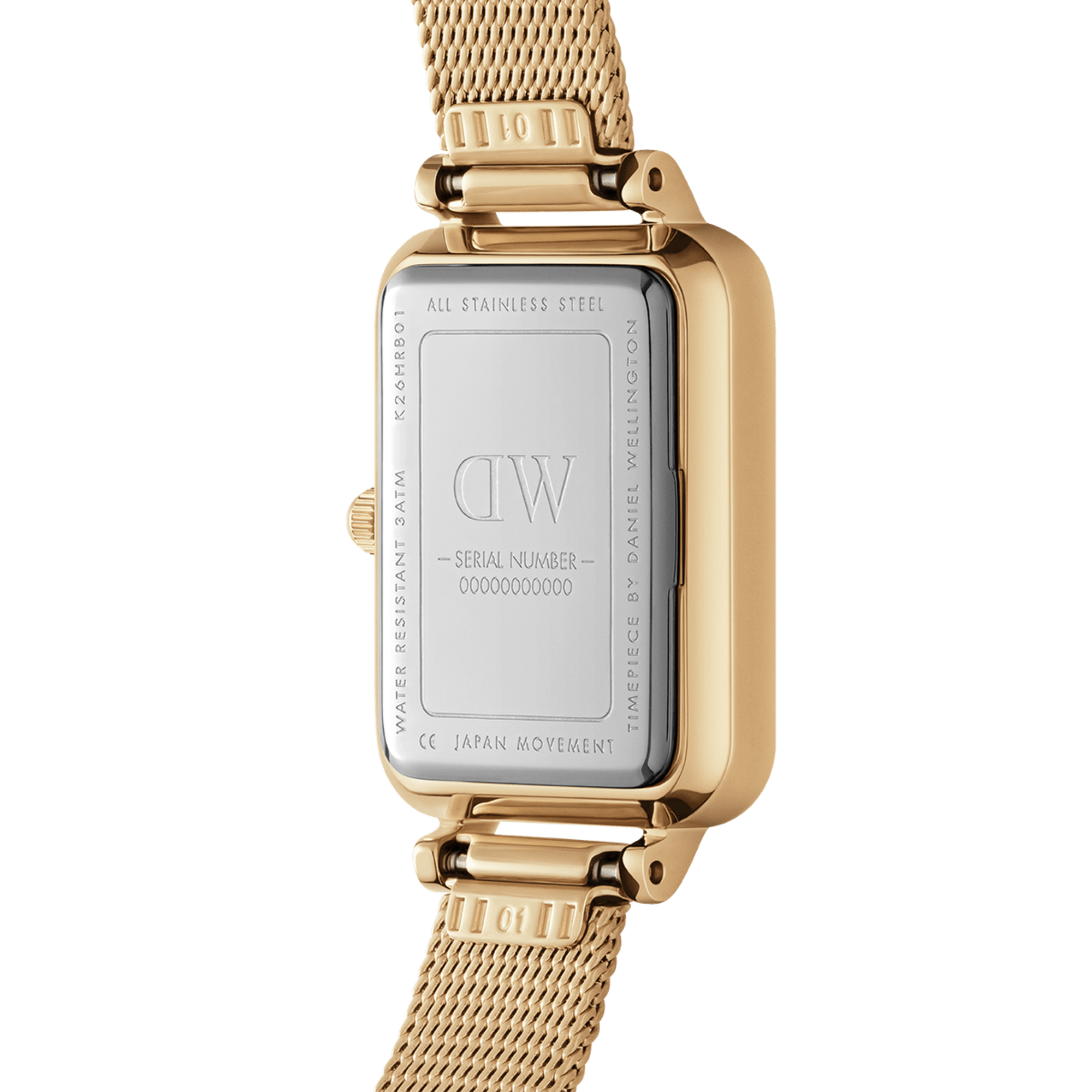 Daniel Wellington Quadro Pressed Evergold Green Gold Watch