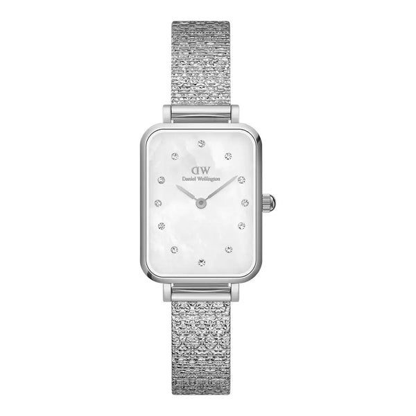 Daniel Wellington Silver Quadro Lumine 20X26mm watch