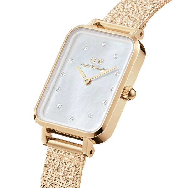 Daniel Wellington Gold Quadro Lumine 20X26mm watch