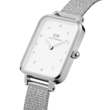 Daniel Wellington Silver Quadro Lumine 20X26mm watch