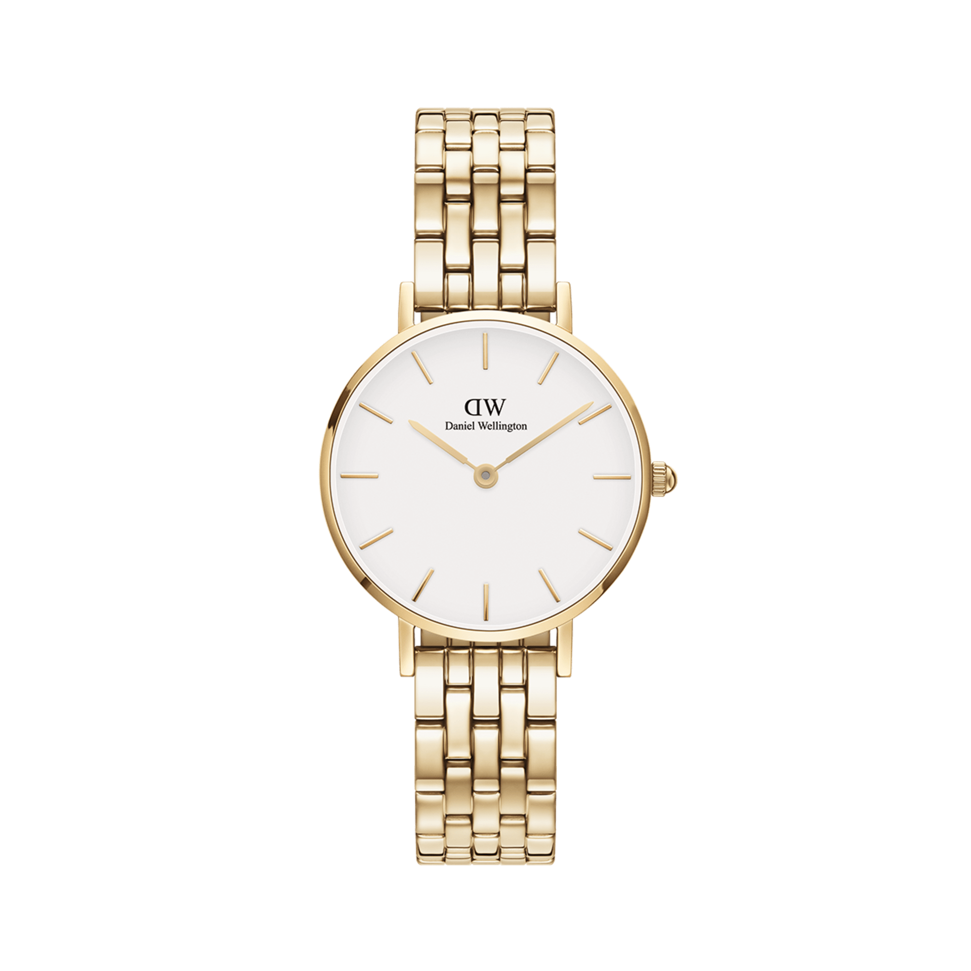 Daniel Wellington Ladies Petite Link White 28mm Watch