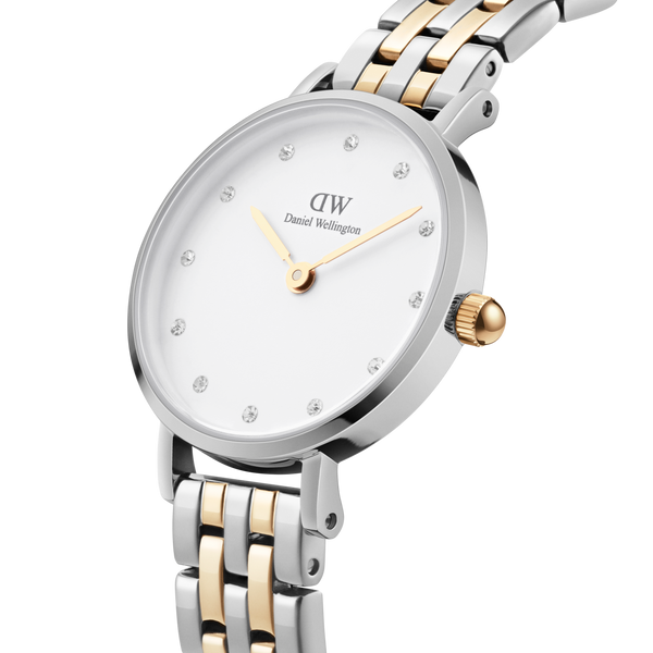 Daniel Wellington Gold and Silver Petite 5-Link 28mm watch