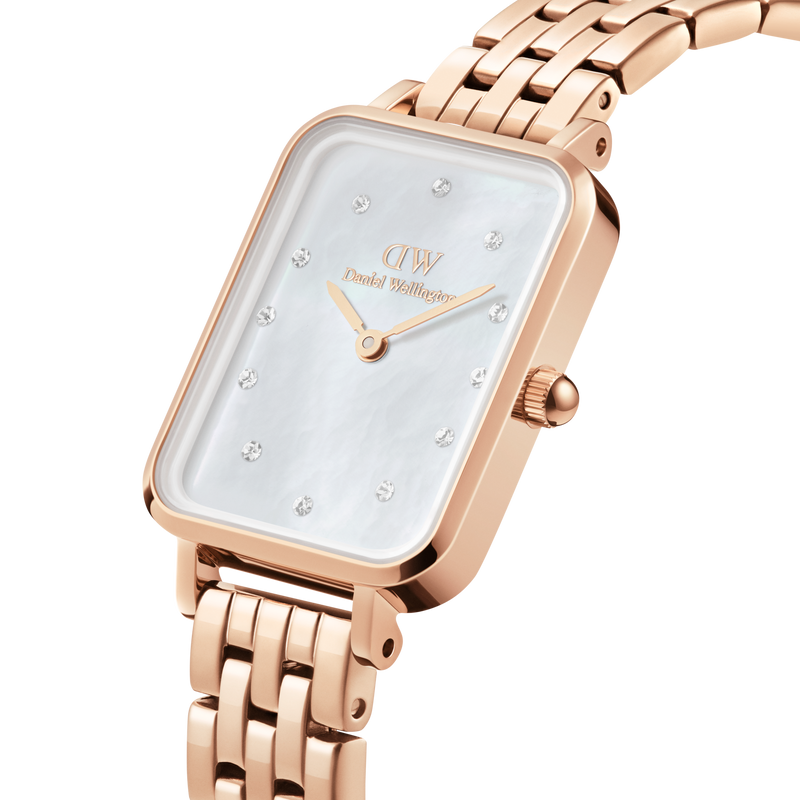 Daniel Wellington Rose Gold Quadro 5-Link 20X26mm watch