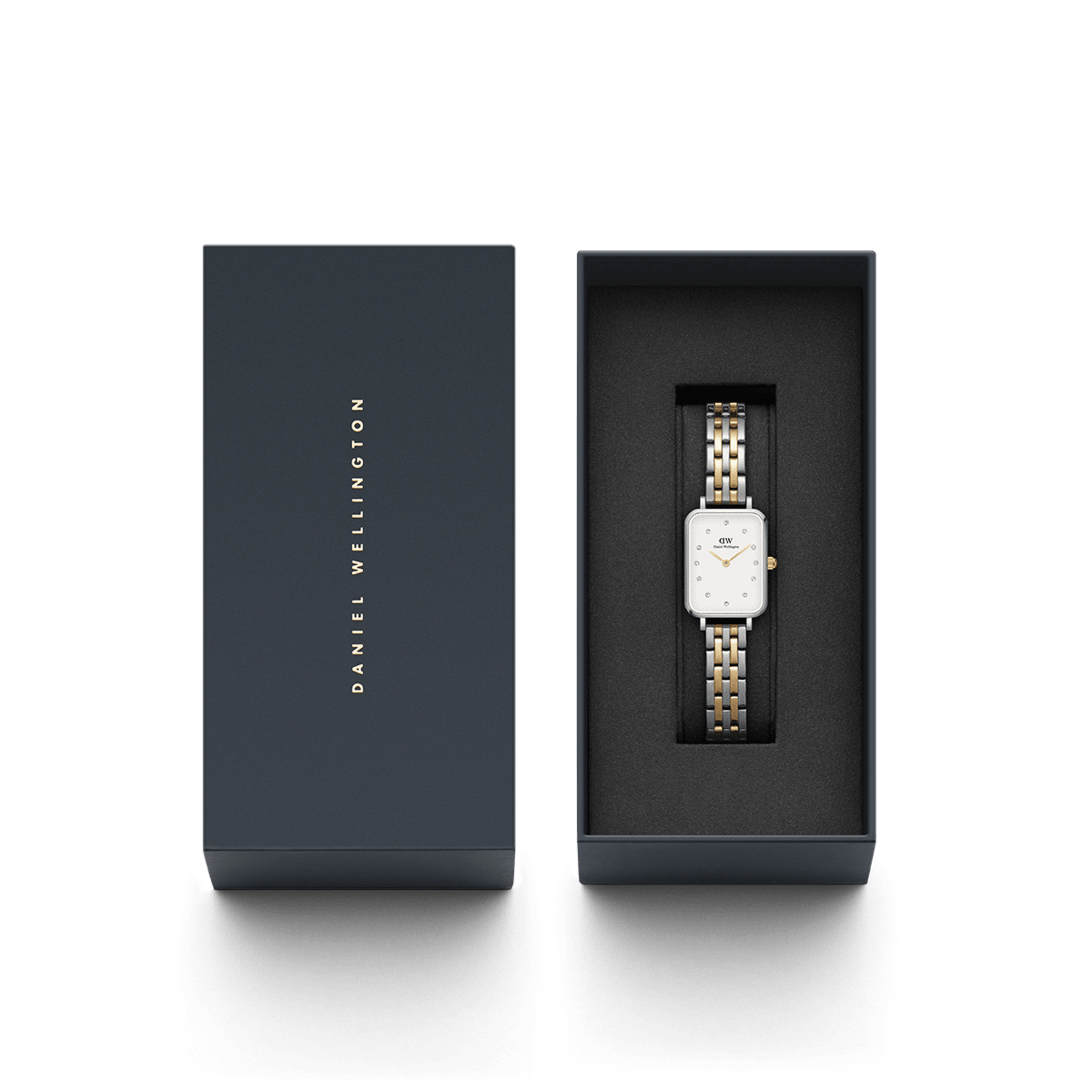 Daniel Wellington Ladies Quadro Link White 20x26mm Watch