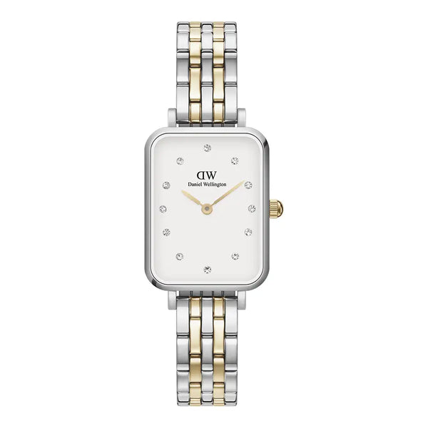 Daniel Wellington Gold and Silver Quadro 5-Link 20X26mm watch