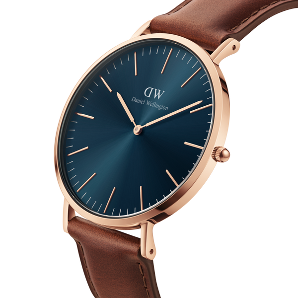 Daniel Wellington Rose Gold Classic St Mawes 40mm watch