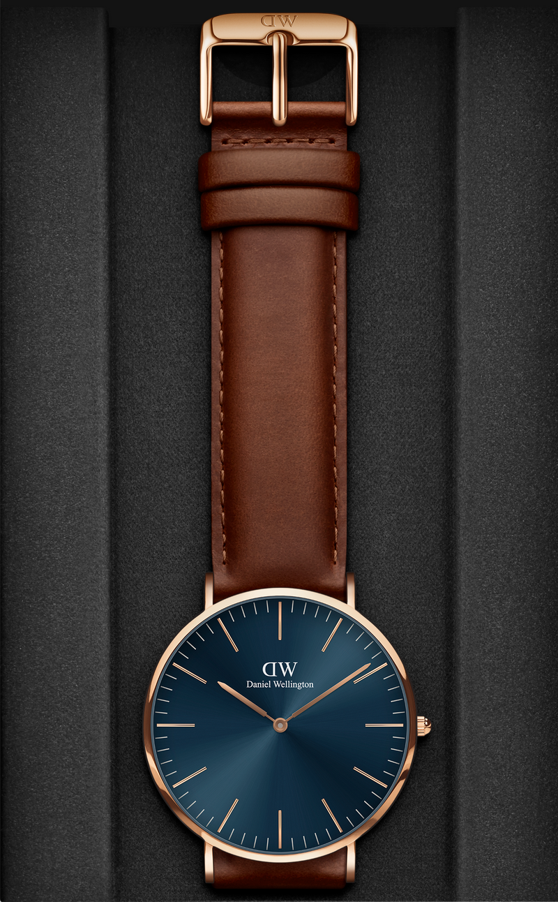 Daniel Wellington Rose Gold Classic St Mawes 40mm watch