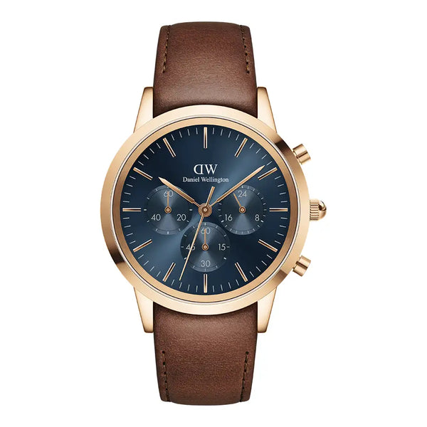 Daniel Wellington Rose Gold Iconic Chronograph 42mm watch