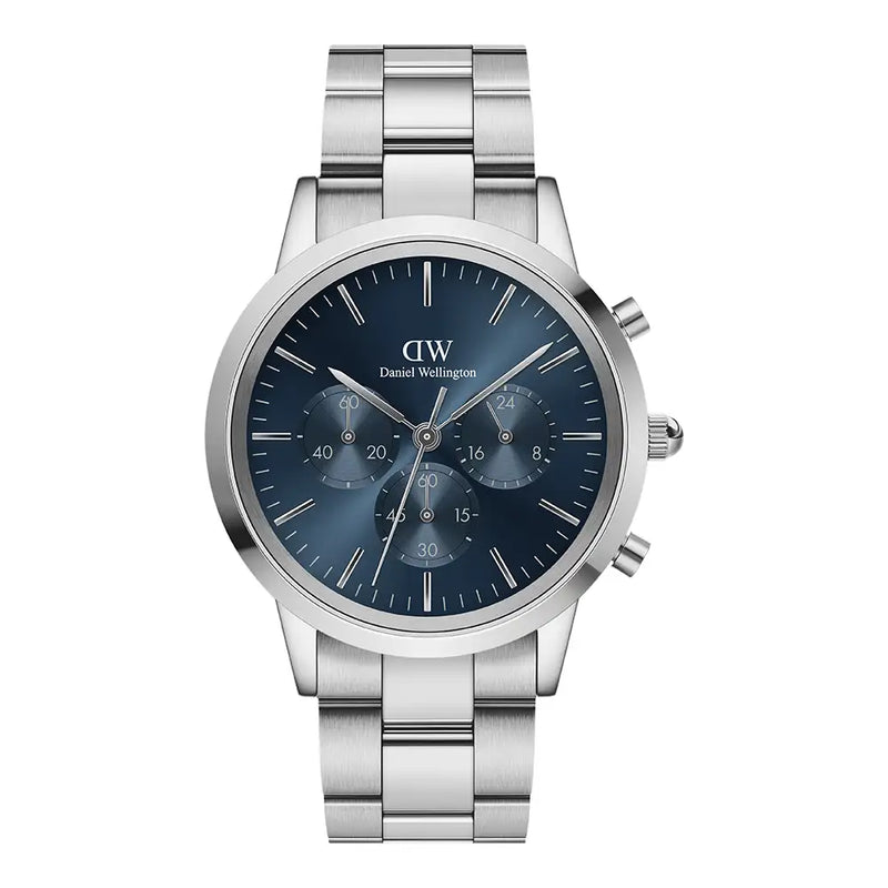 Daniel Wellington Silver Iconic Chronograph 42mm watch – Matthew