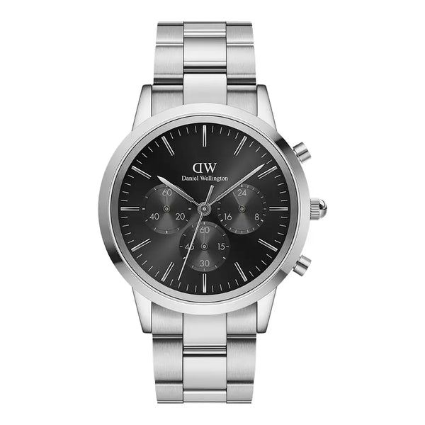 Daniel Wellington Silver Iconic Chronograph 42mm watch