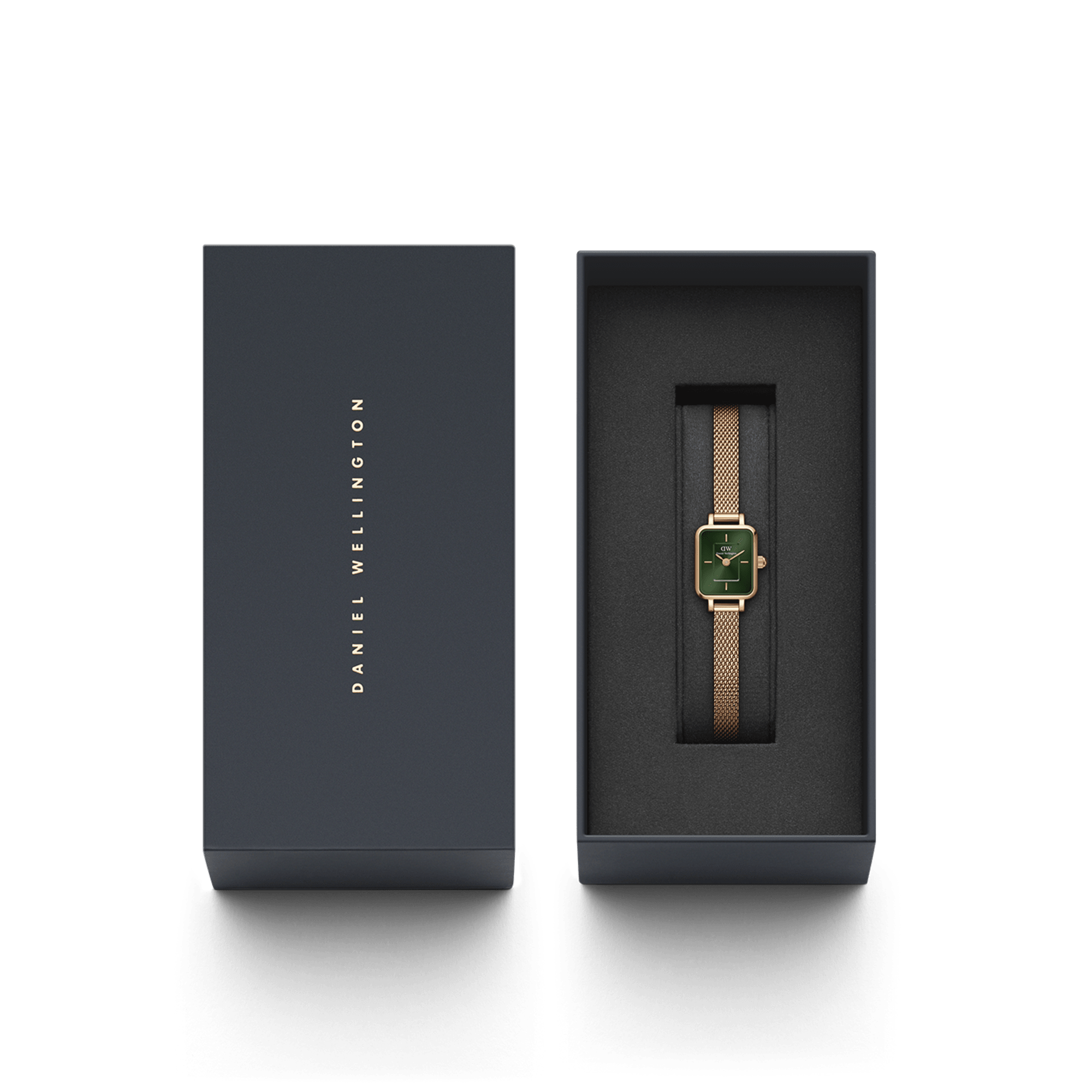 Daniel Wellington Quadro Mini Emerald Rose Gold