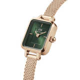 Daniel Wellington Ladies Quadro Mini Melrose Emerald 15.4x18.2mm Watch