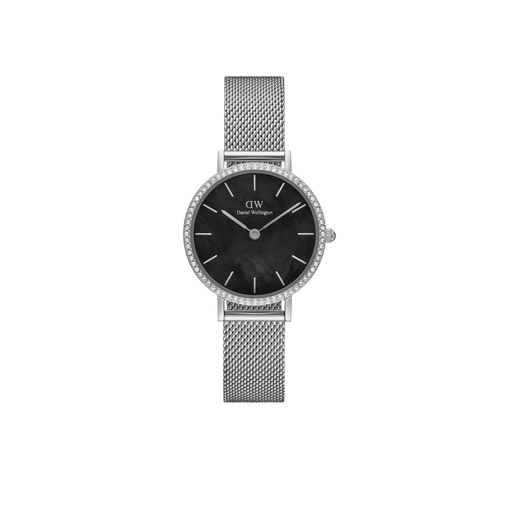 Daniel Wellington Petite Lumine Bezel Black MOP Silver