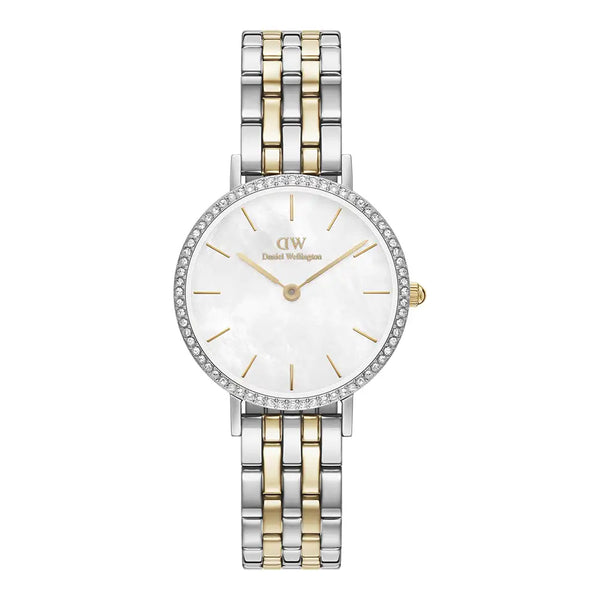 Daniel Wellington Gold and Silver Petite 5-Link Bezel 28mm watch