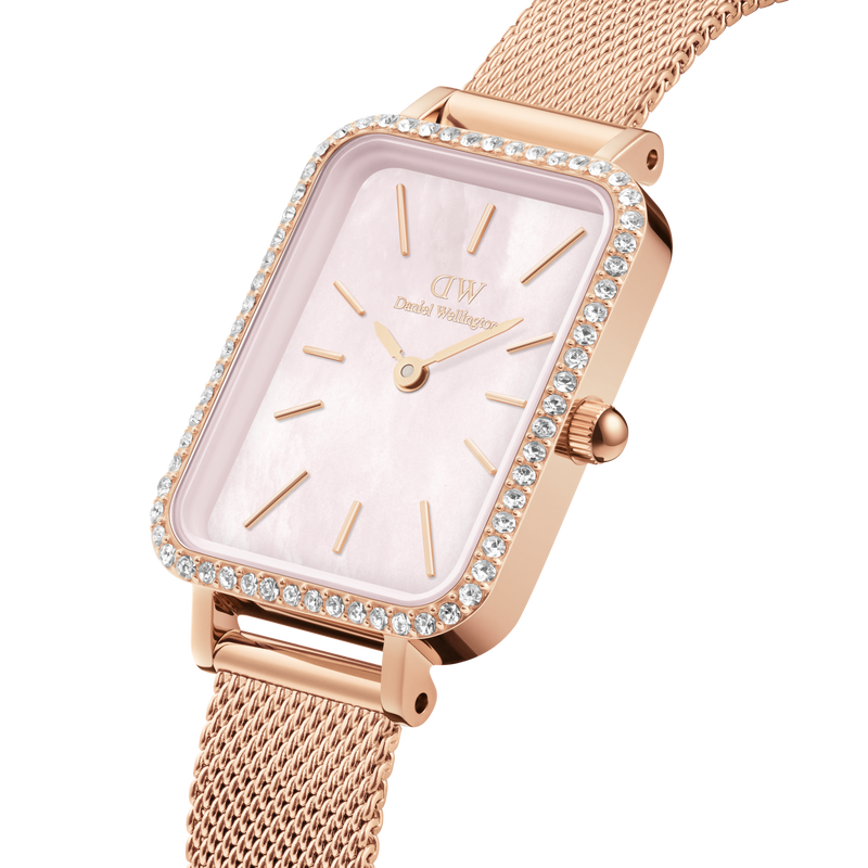 Daniel Wellington Rose Gold Quadro Bezel 20X26mm watch