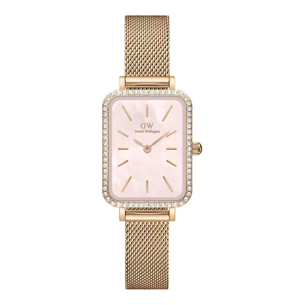 Daniel Wellington Rose Gold Quadro Bezel 20X26mm watch