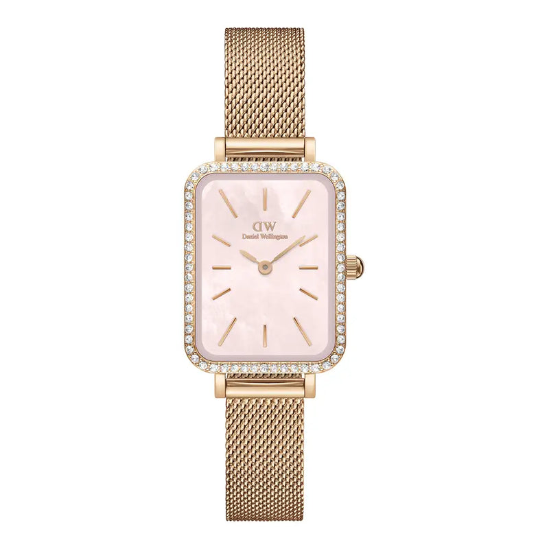 Daniel Wellington Rose Gold Quadro Bezel 20X26mm watch