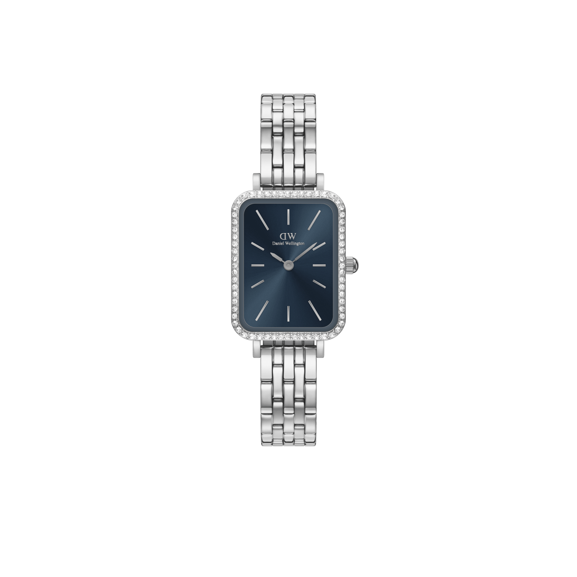 Daniel Wellington Quadro Lumine Arctic Blue Silver Watch