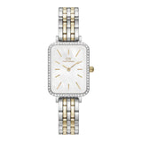 Daniel Wellington Gold and Silver Quadro 5-Link Bezel 20X26mm watch