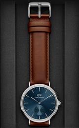 Daniel Wellington Silver Classic Multi-Eye 40mm watch