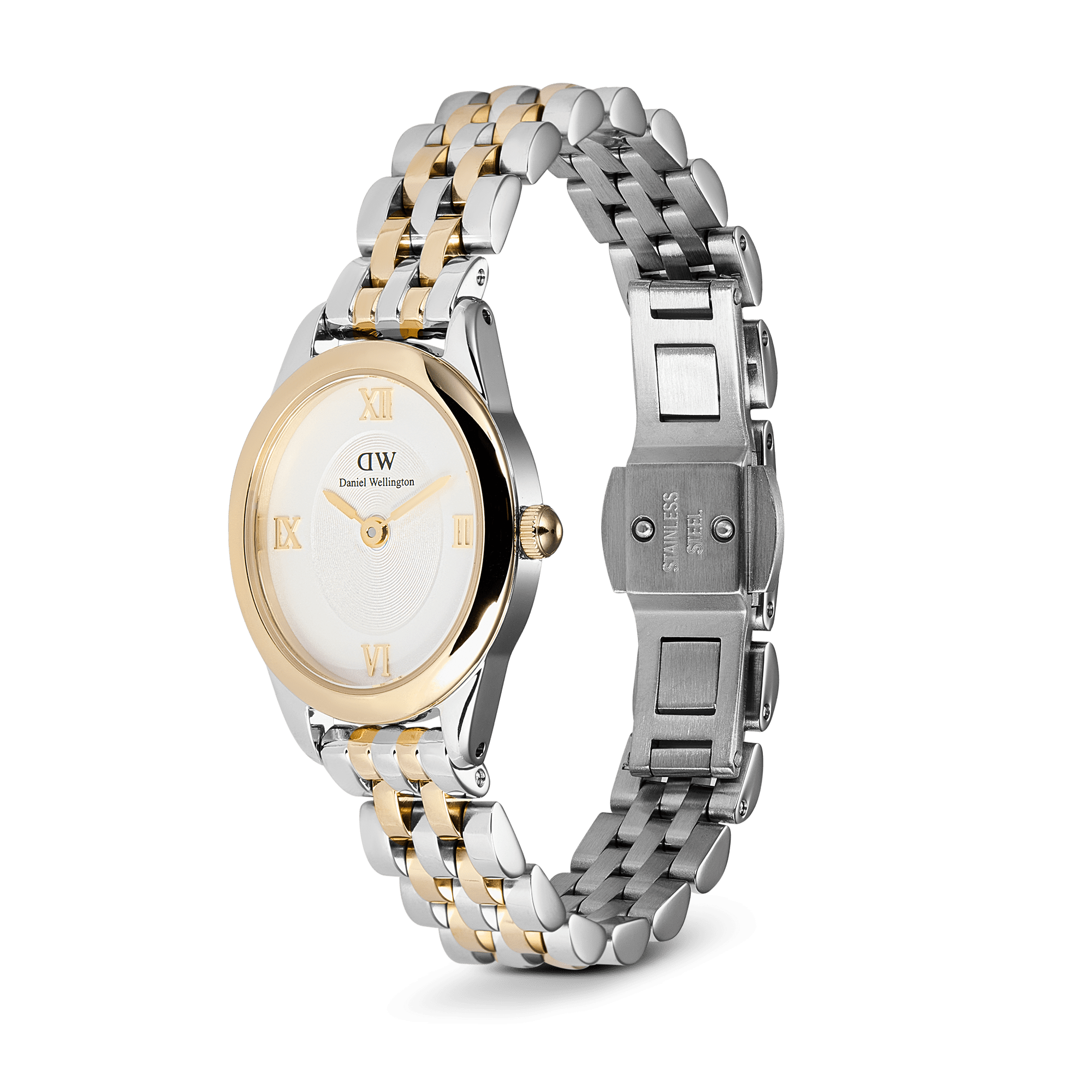 T/T Oval Mini Wht Dial, TT Bclt, 22x25.5mm