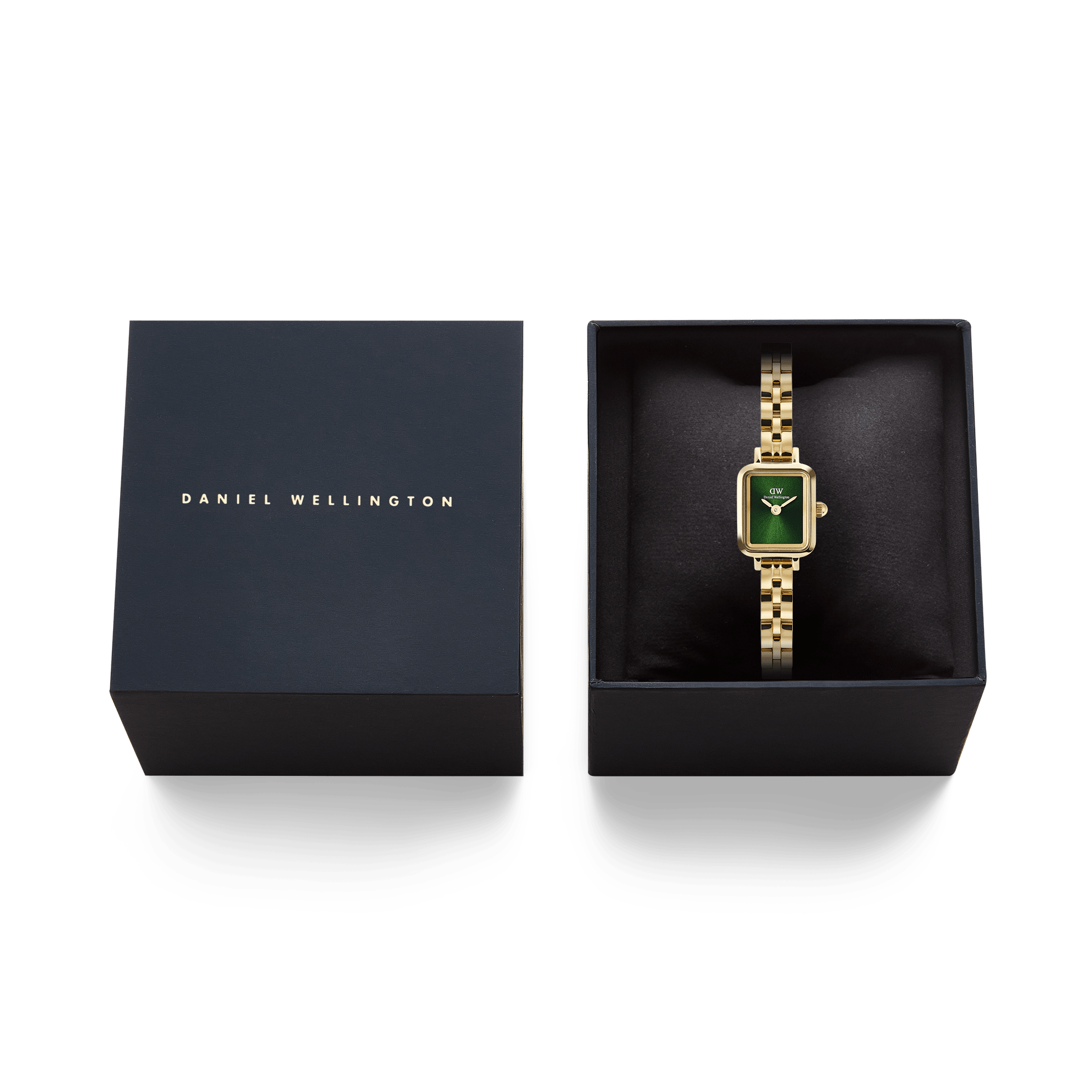 Daniel Wellington Ladies Quadro Mini Arch Emerald Green 15.4x18.2mm Watch