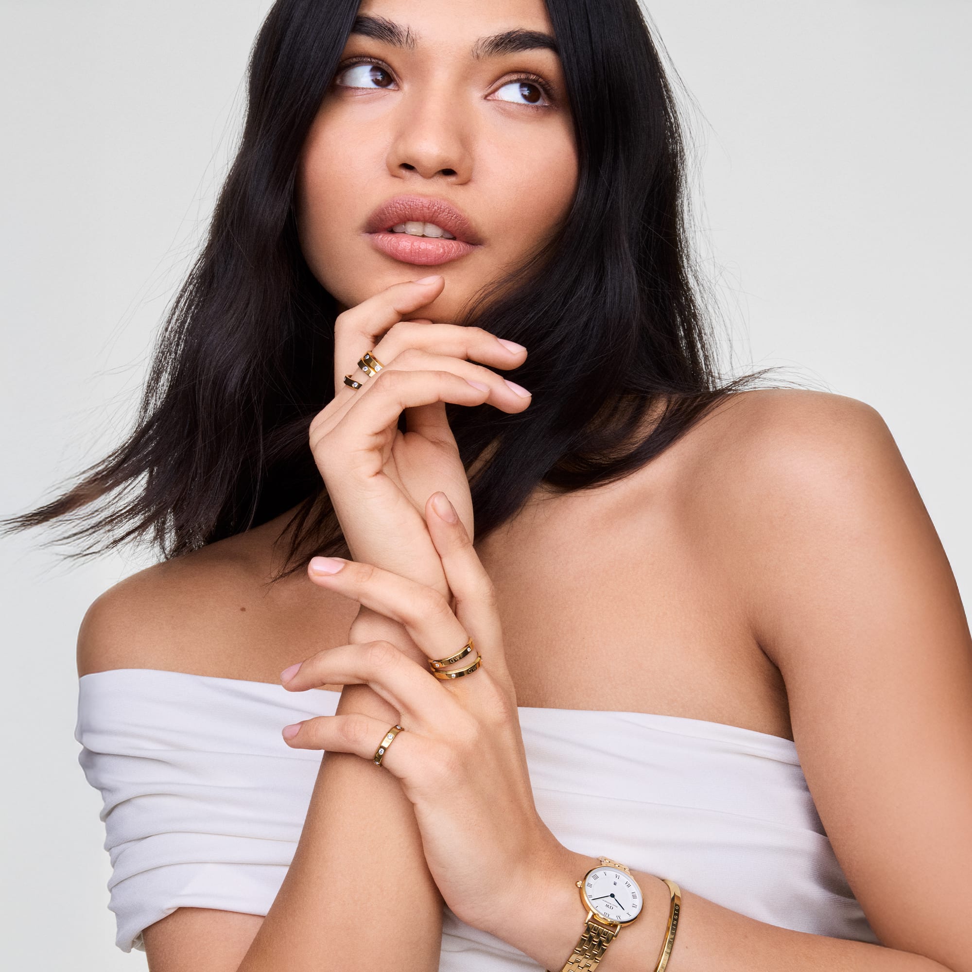 Daniel Wellington Ladies Quadro Mini Arch Emerald Green 15.4x18.2mm Watch