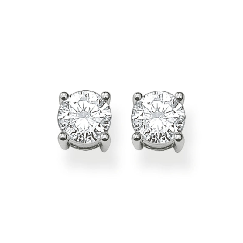 Thomas Sabo Classic Silver Zirconia Ear Studs