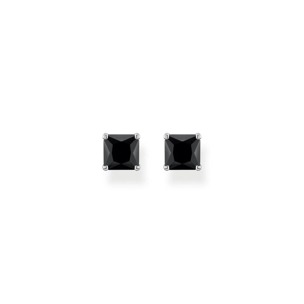 Thomas Sabo Silver Onyx Square Ear Studs