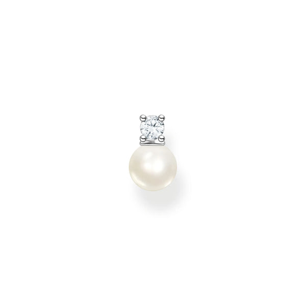 Thomas Sabo Silver Pearl and Zirconia Ear Studs