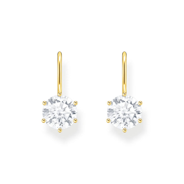 Thomas Sabo Gold-Plated Drop Earrings with Zirconia