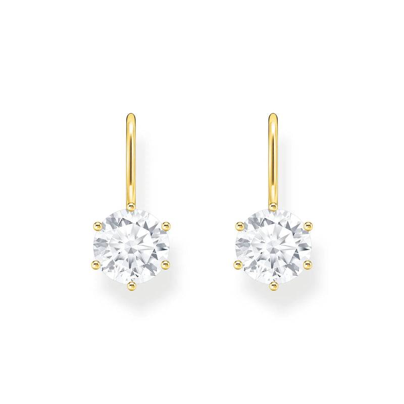 Thomas Sabo Gold-Plated Drop Earrings with Zirconia