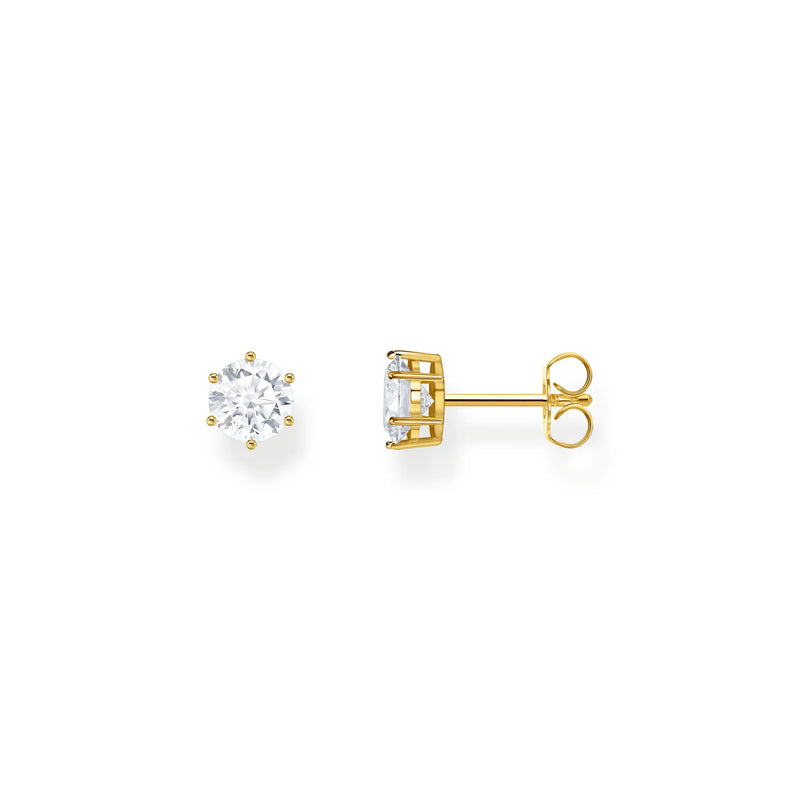 Thomas Sabo Gold-Plated Brilliant-Cut Ear Studs