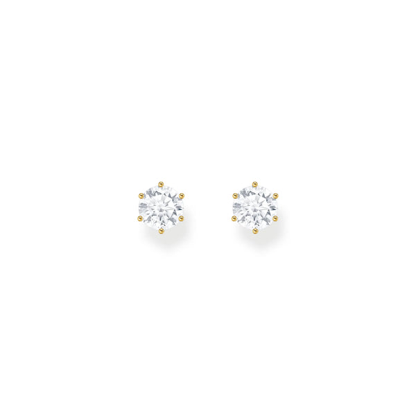 Thomas Sabo Gold-Plated Brilliant-Cut Ear Studs