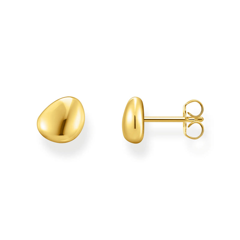 Thomas Sabo Gold-Plated Flat Organic Ear Studs