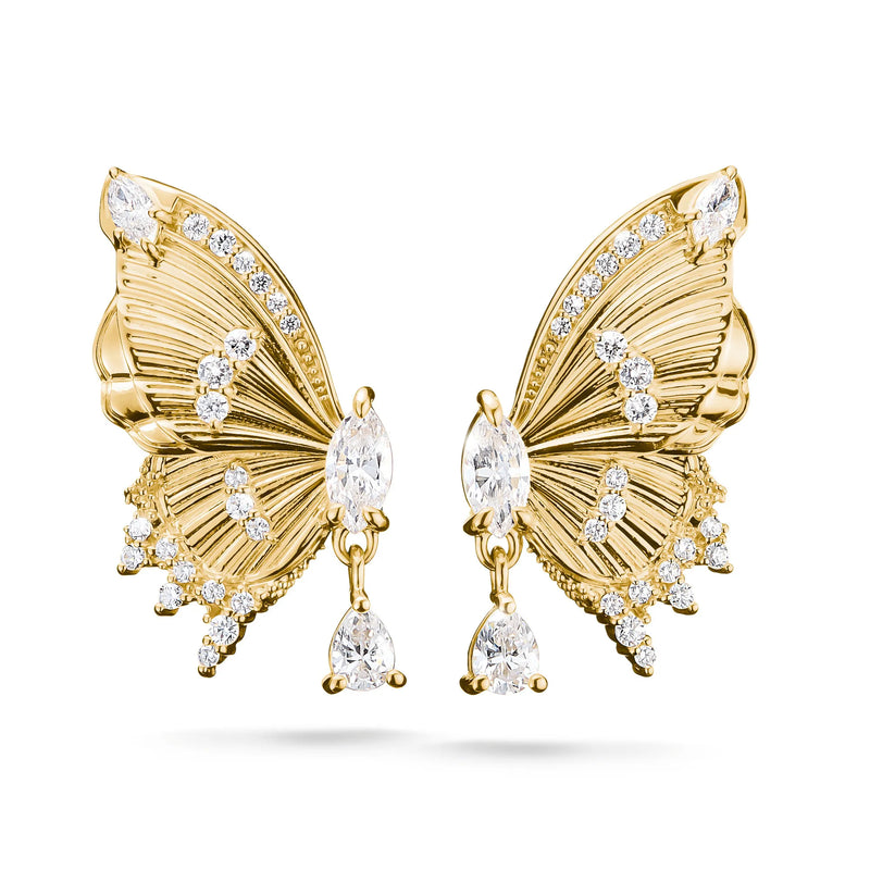 Thomas Sabo Gold-Plated Butterfly Paradise Ear Studs