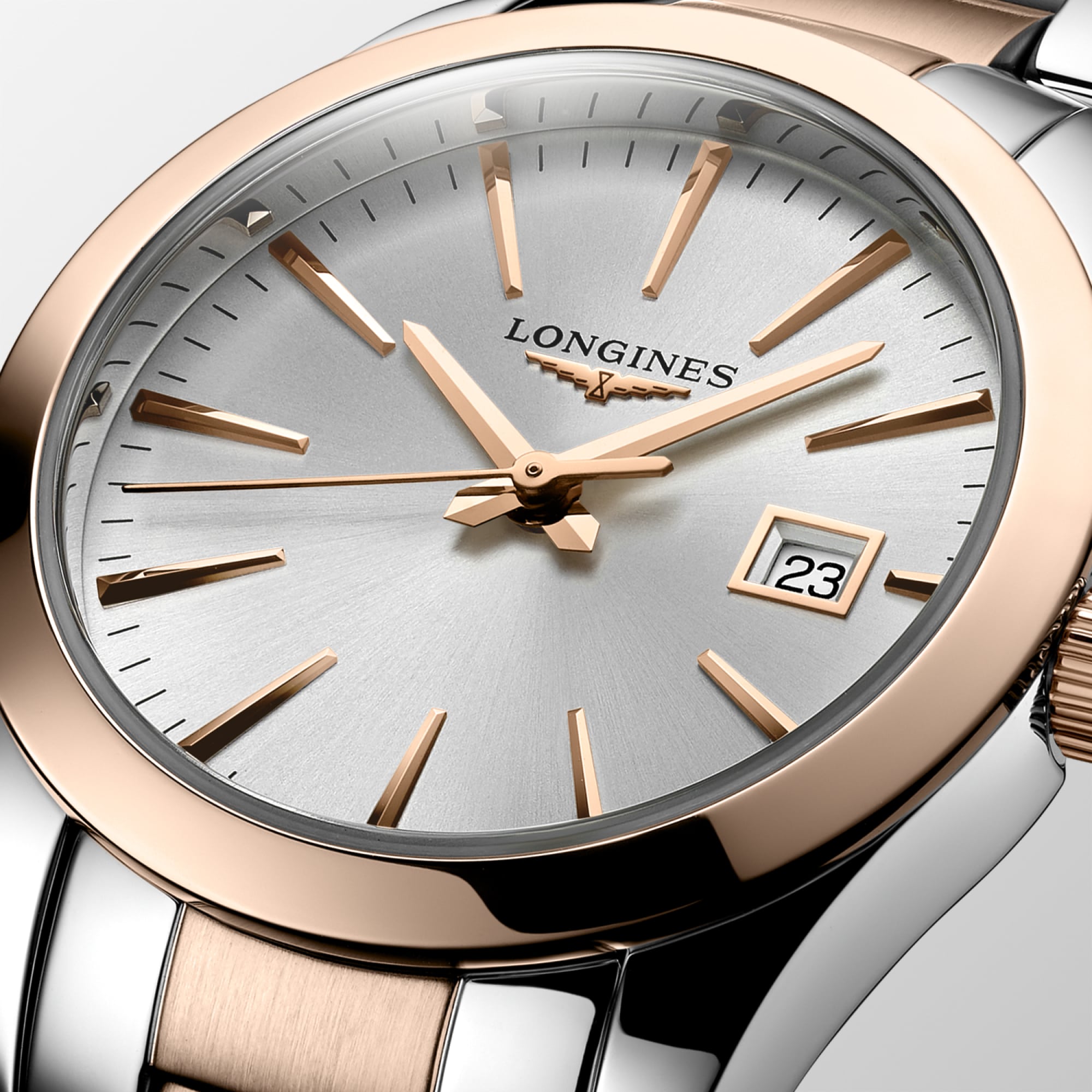 Longines Conquest Classic Ladies Silver Dial Watch