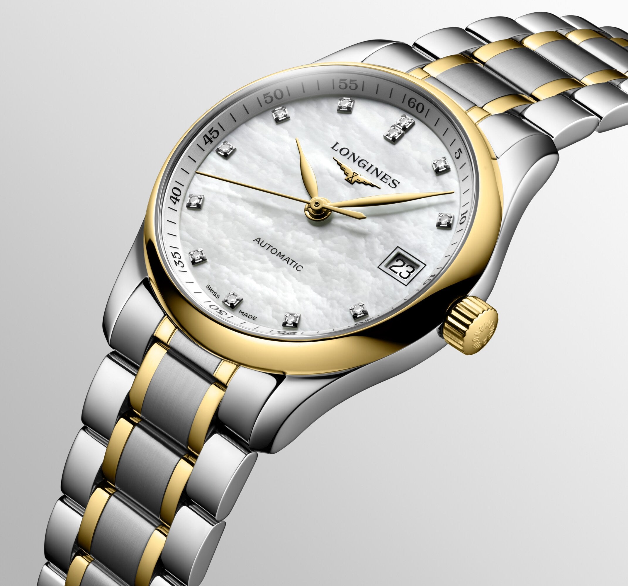 Longines Master Collection Mother-of-Pearl & Gold Watch