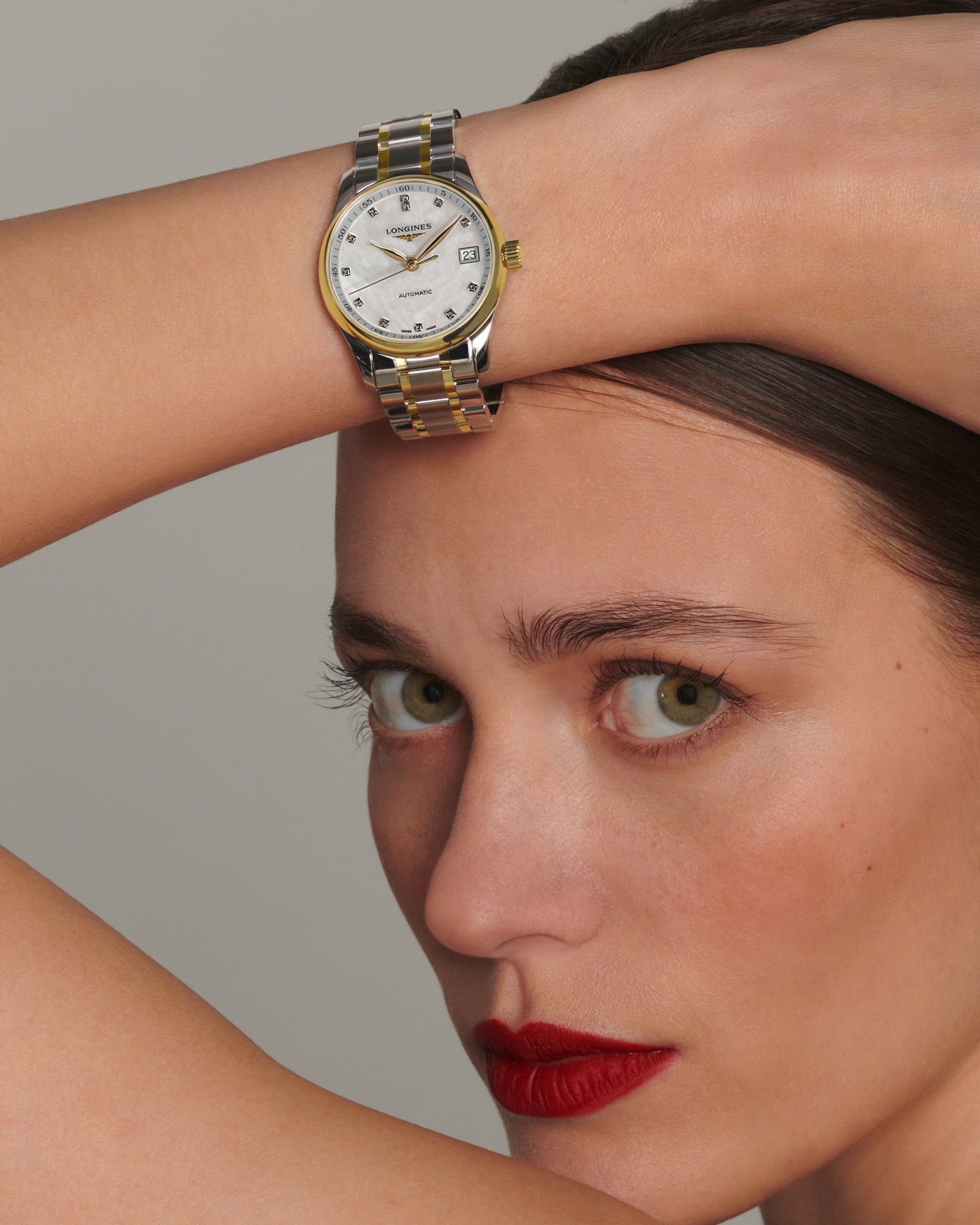 Longines Master Collection Mother-of-Pearl & Gold Watch
