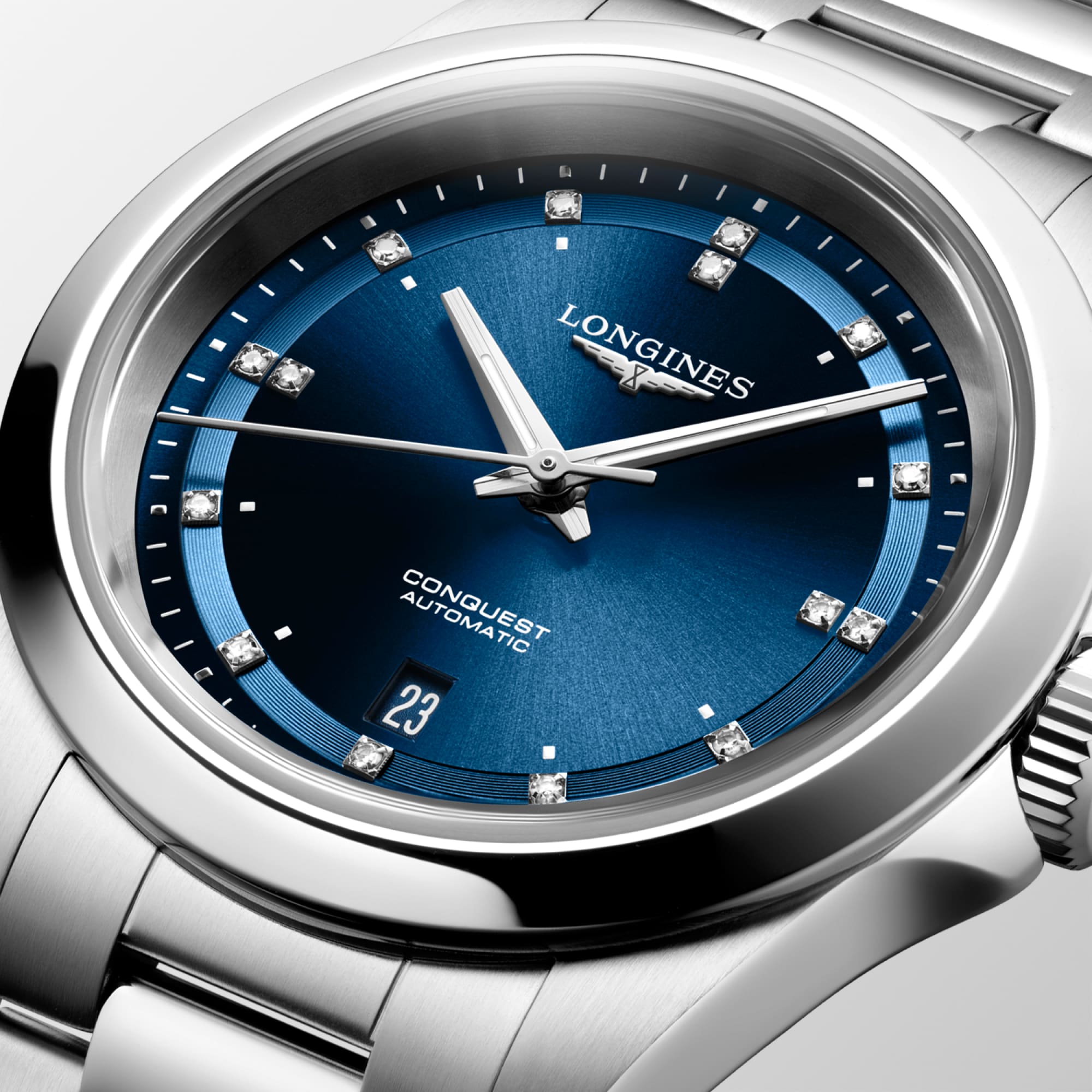 Longines Conquest Ladies 30mm Sunray Blue Automatic Watch
