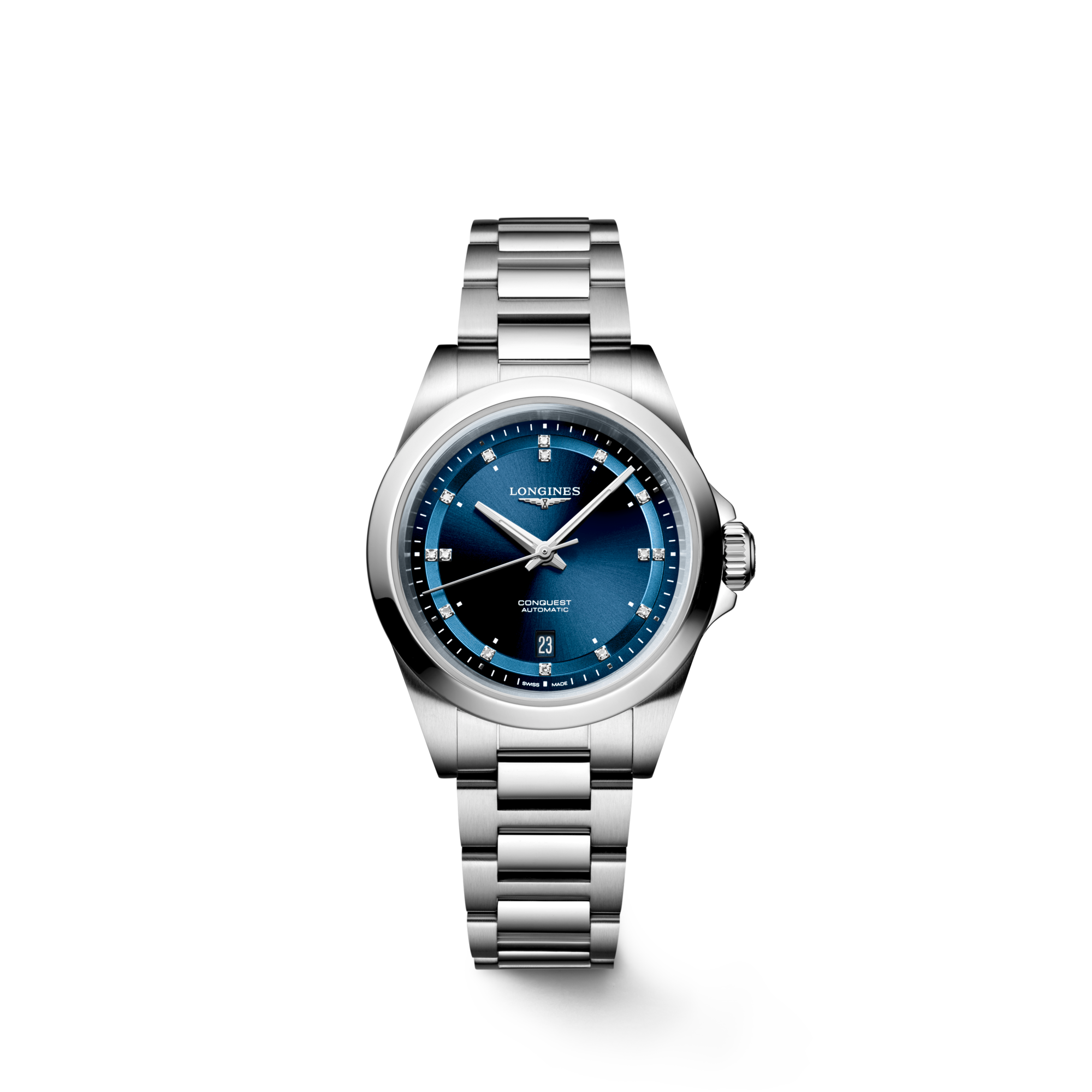 Longines Conquest Ladies 30mm Sunray Blue Automatic Watch