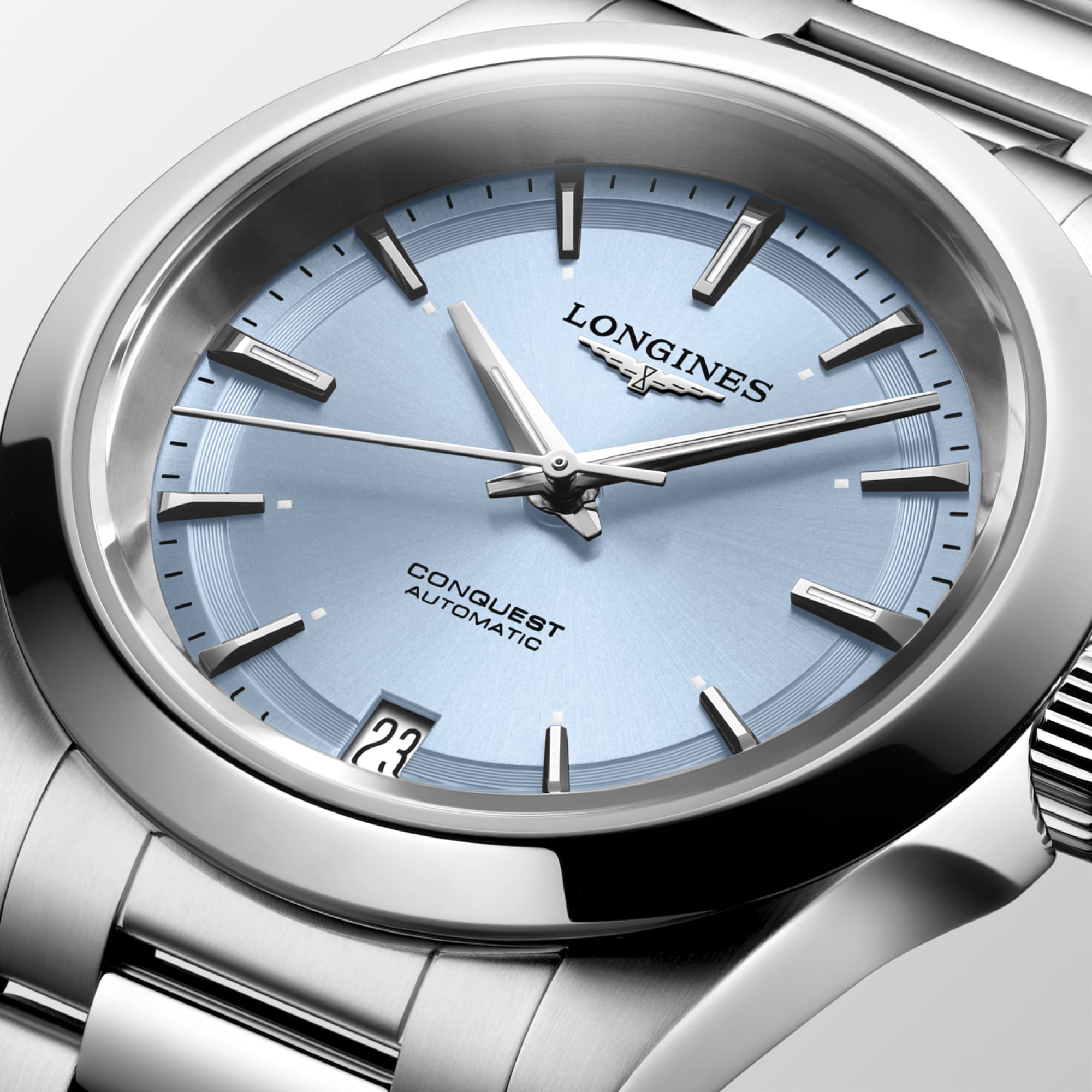 Longines Conquest 34mm Sunray Blue Automatic Watch