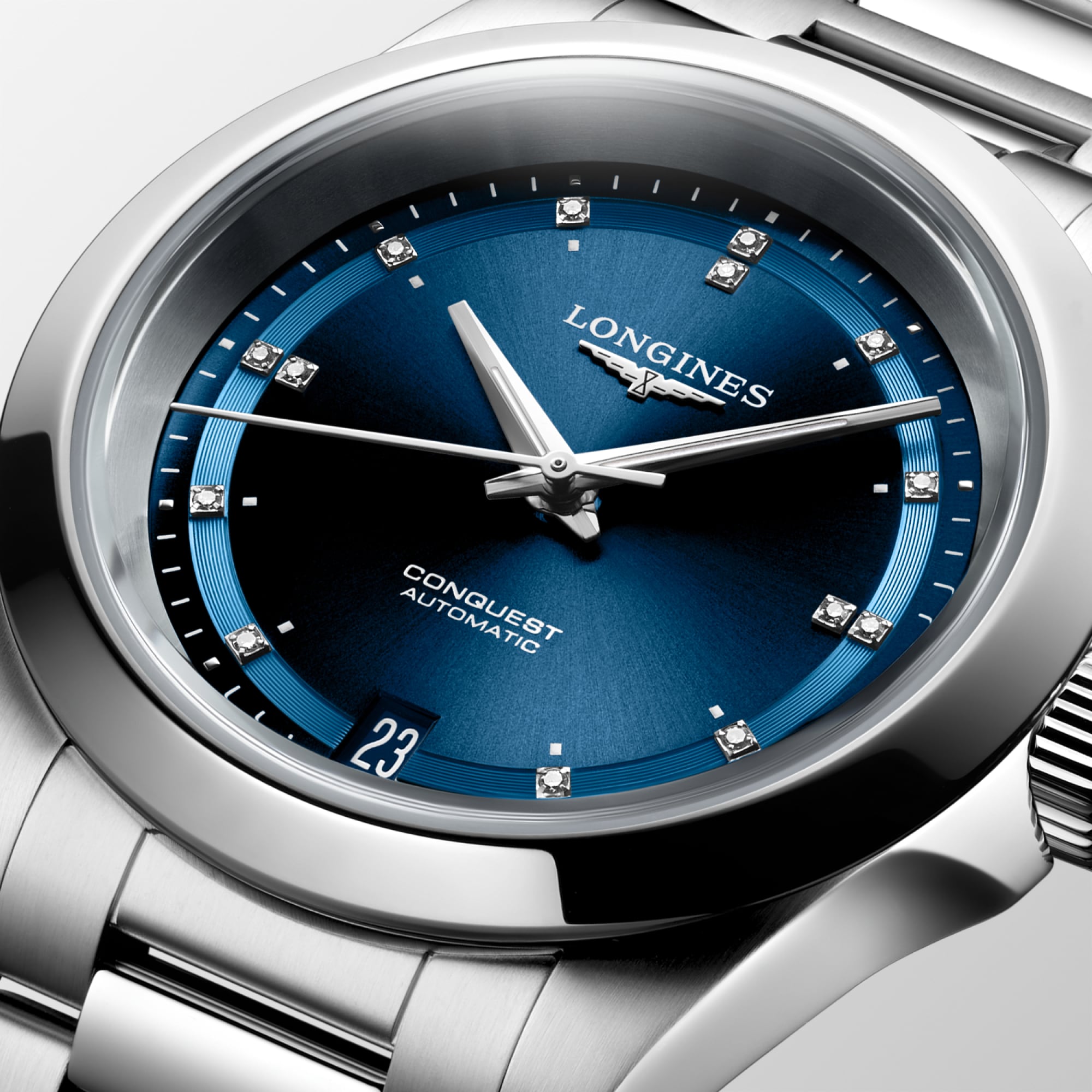 Longines Conquest Ladies Automatic Blue Dial 34mm
